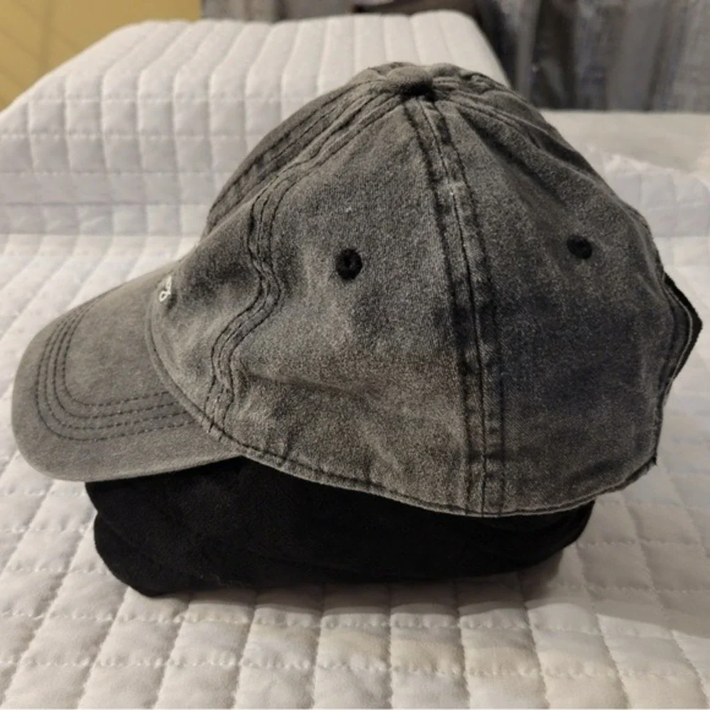 David and Young Charcoal Gray Bad Hair Day Cap Distressed Casual Streetwear‎ Hat